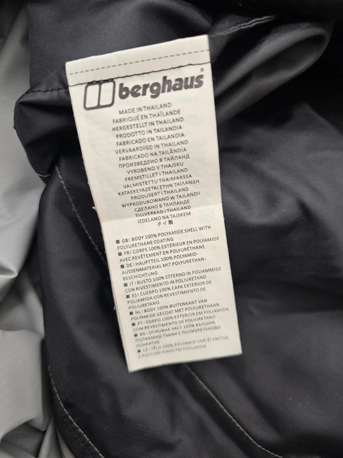 Berghaus Black/Grey Unisex Smock 86 Half Zip Hooded Jacket - M/Medium Hike Walk
