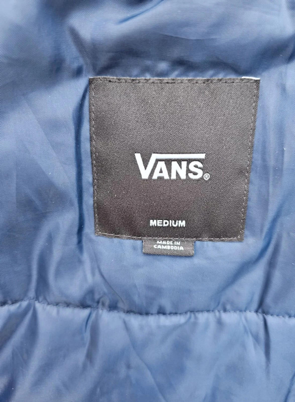 Awesome VANS Blue/Black Full Zip Hooded Coat/Jacket - M/Medium