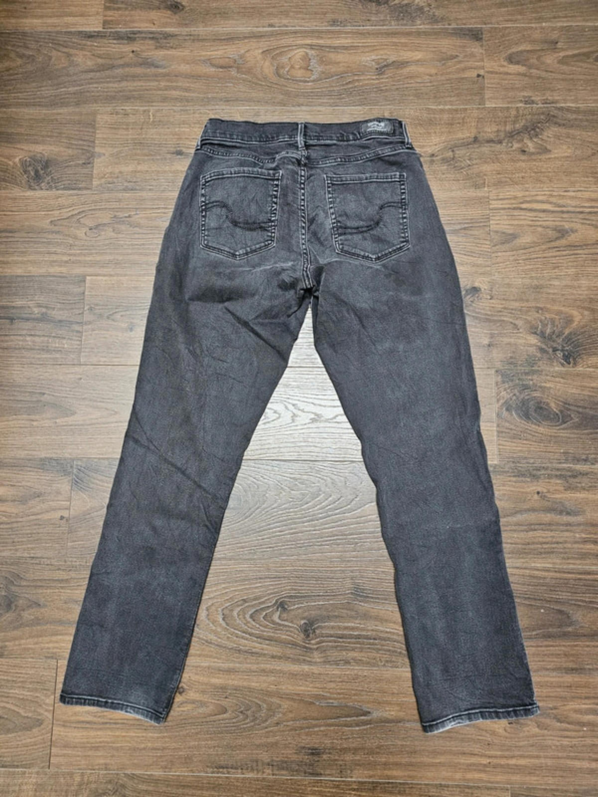 Levi's Womens Black Jeans Signature Curvy Straight W30/29L Denim Trousers