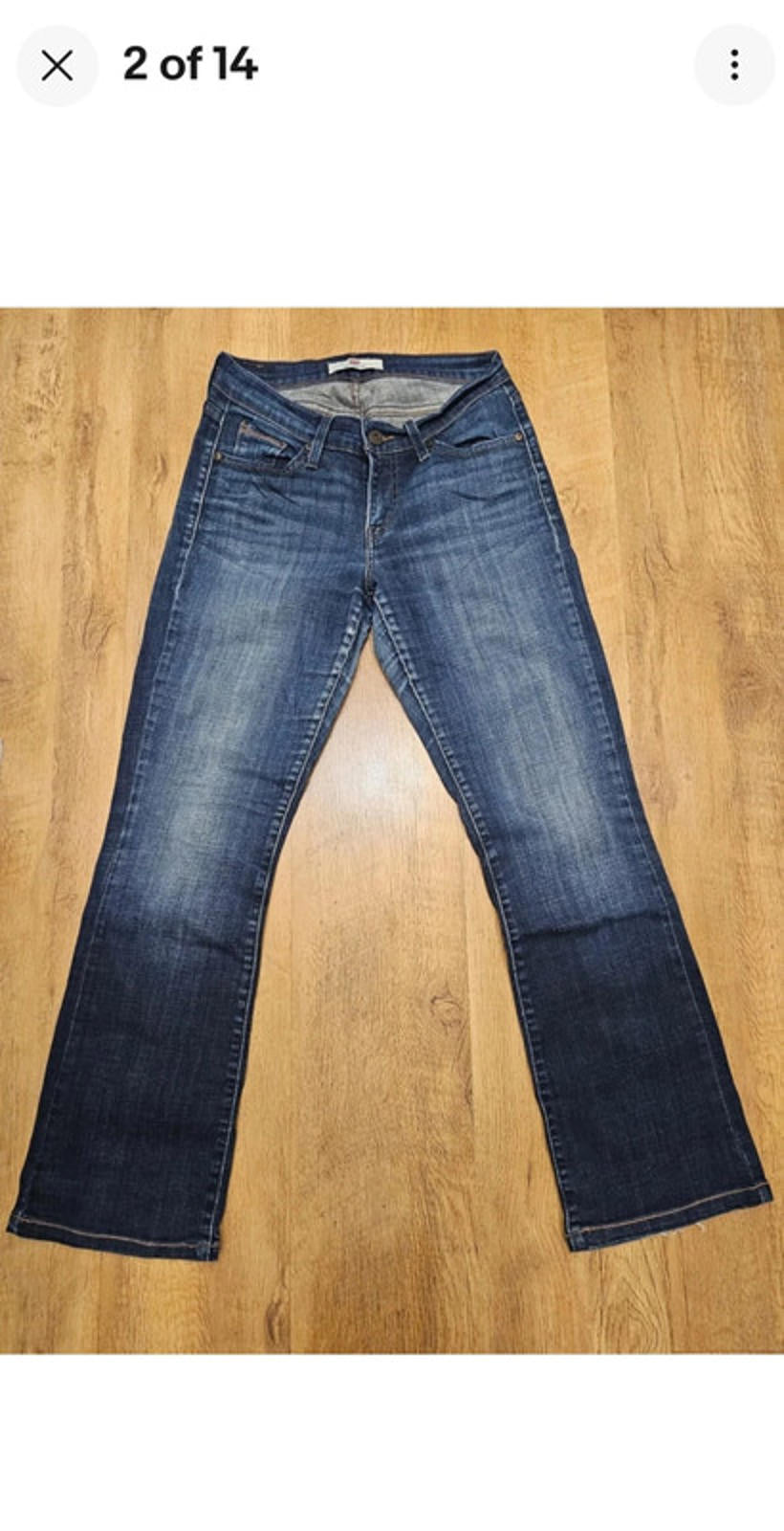 Levi's Womens Blue Jeans 529 Curvy Boot Cut Fit - W27/30L