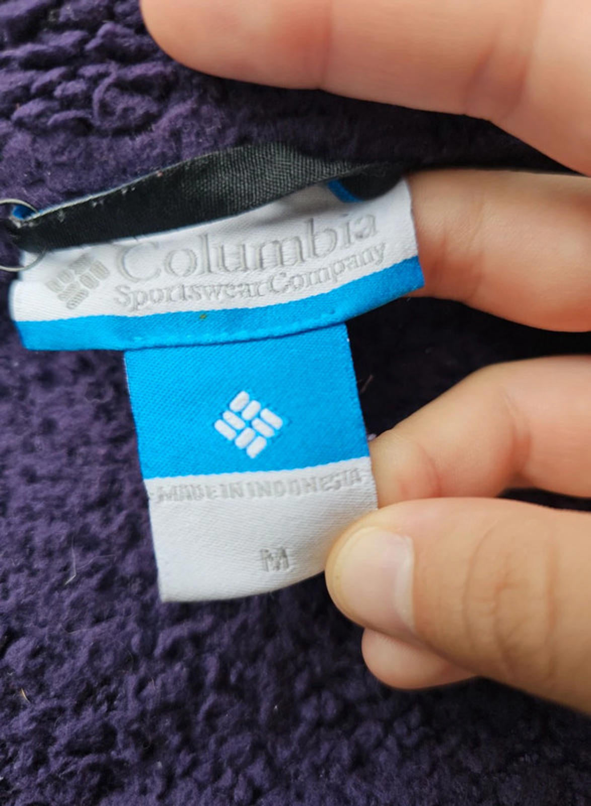 Columbia Purple Full Zip Fleece Jacket - M/Medium