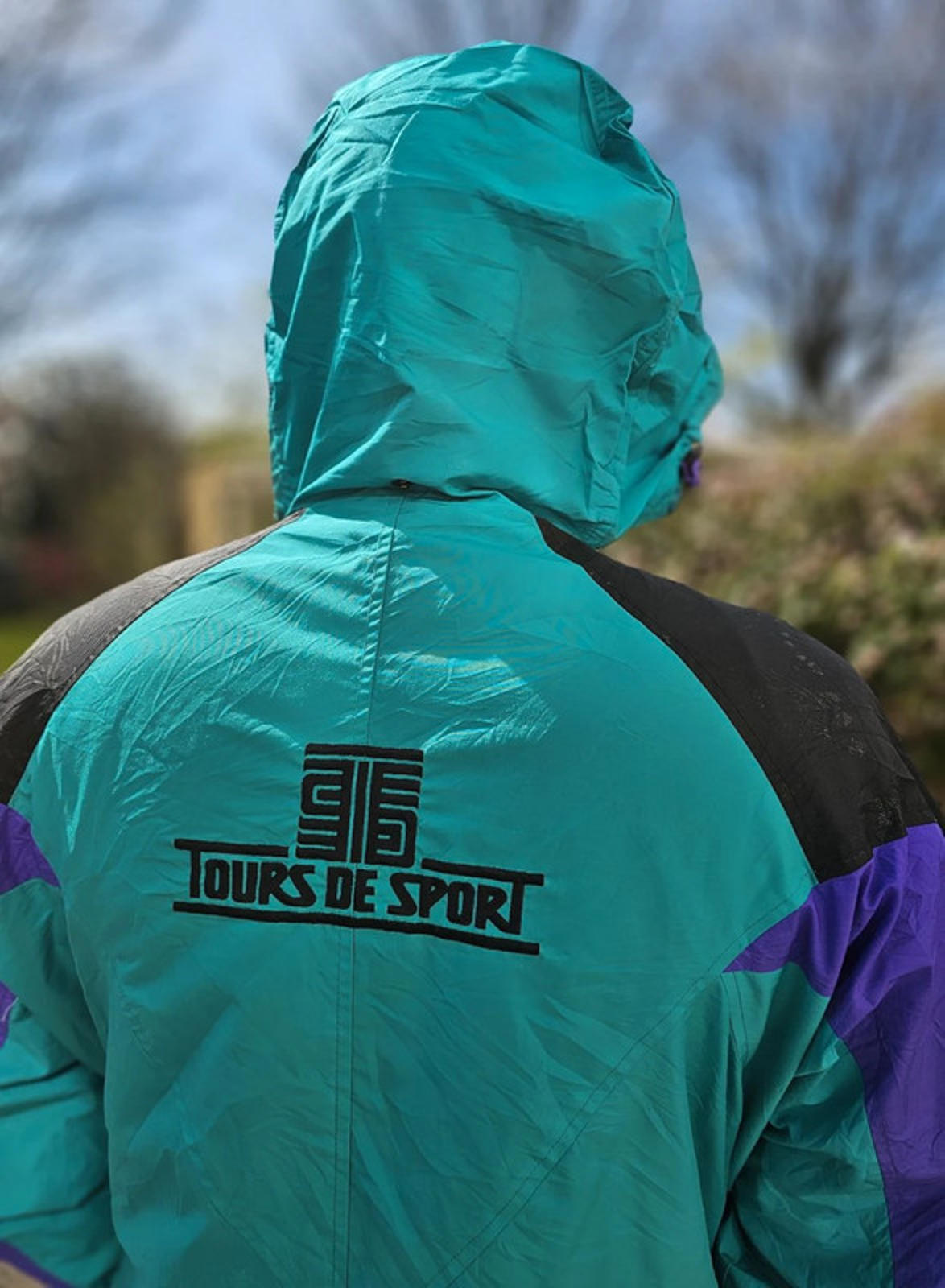Vintage Columbia Tour De Sport Full Zip Windbreaker/Rain Jacket - L/XL