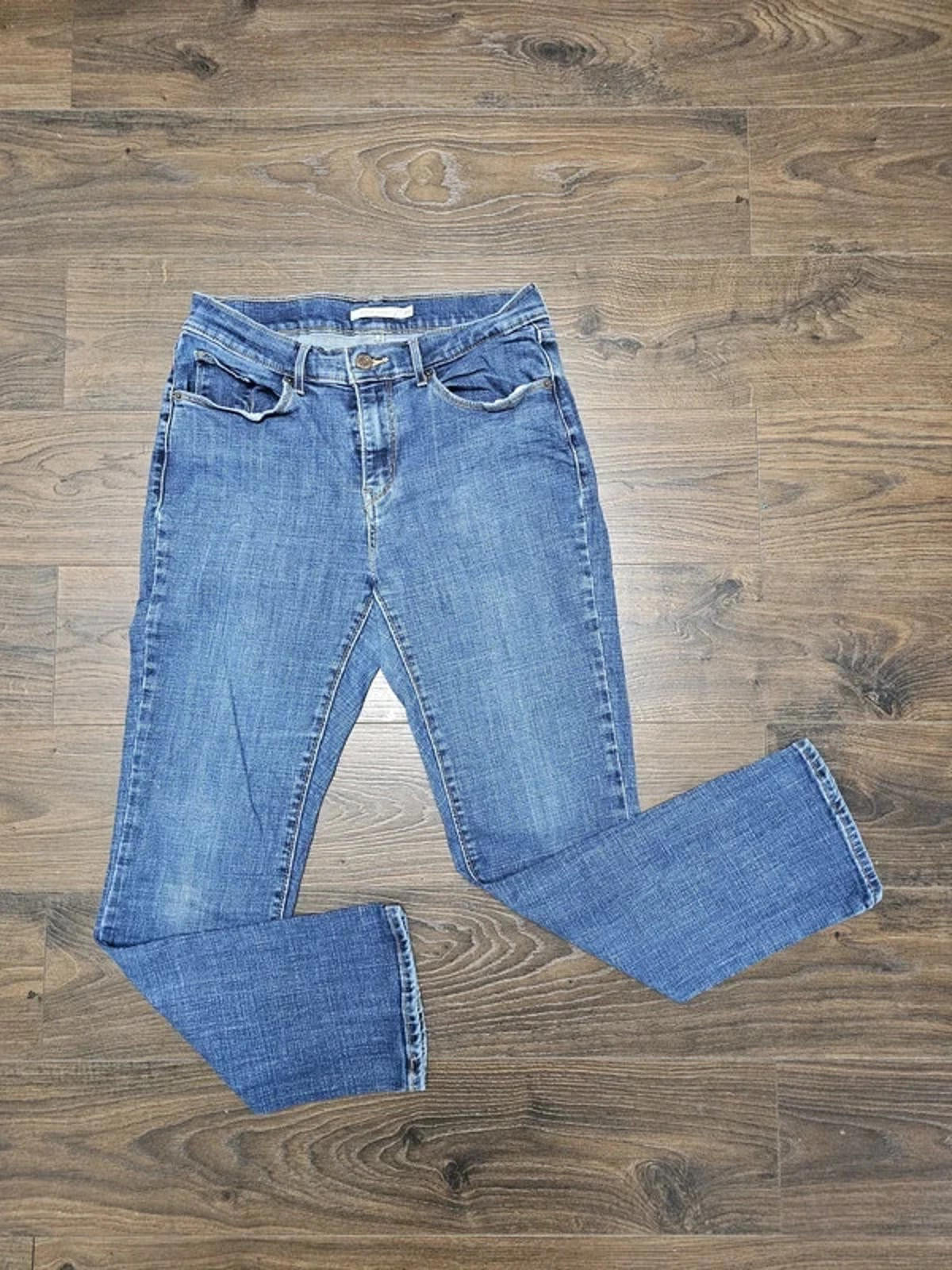 Levi's Womens Blue Jeans Classic Straight 6S W28/28L Denim Trousers Bottoms