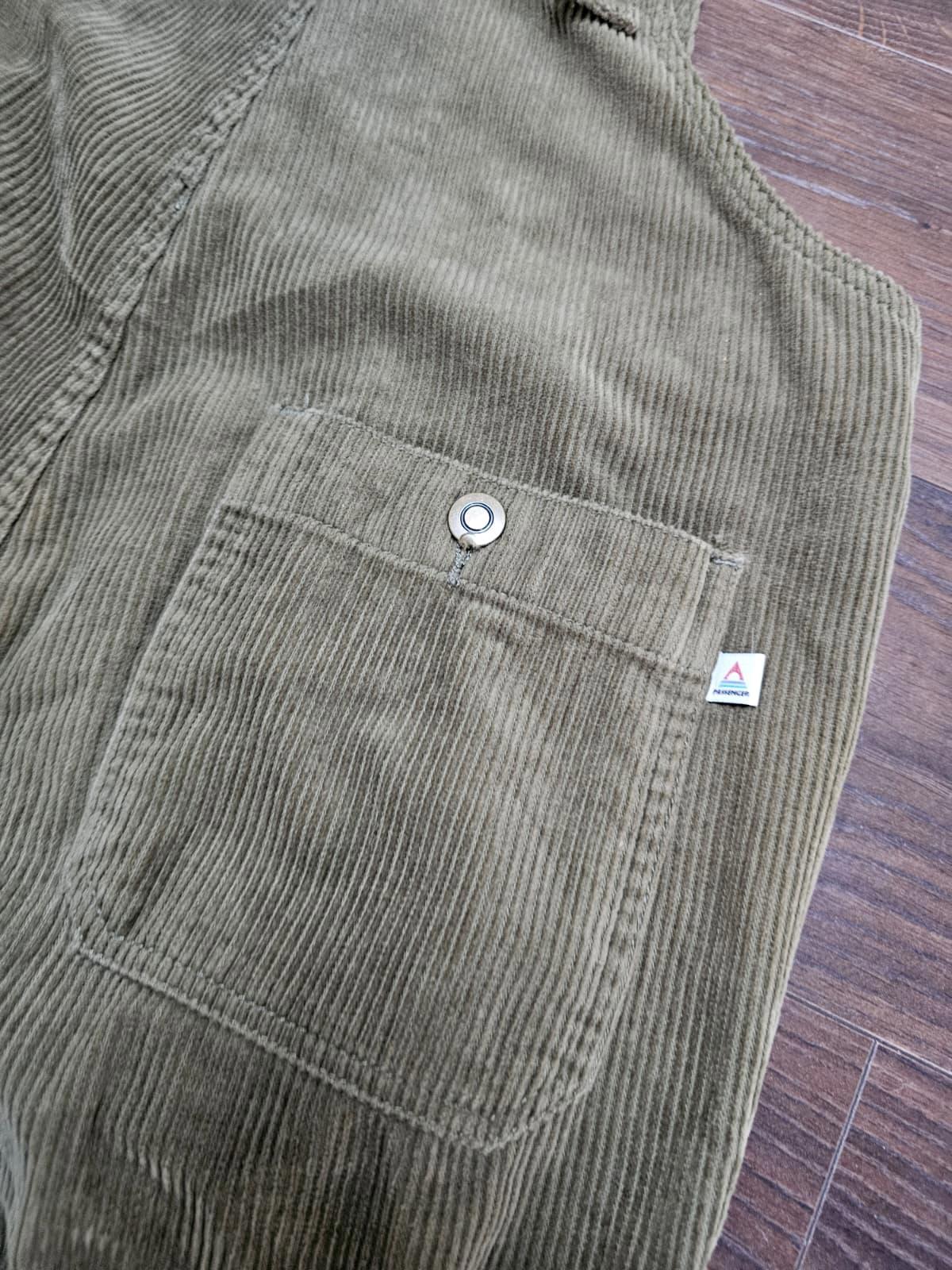 Passenger Womens Corduroy Dungarees - Extra Small / L - Dark Green