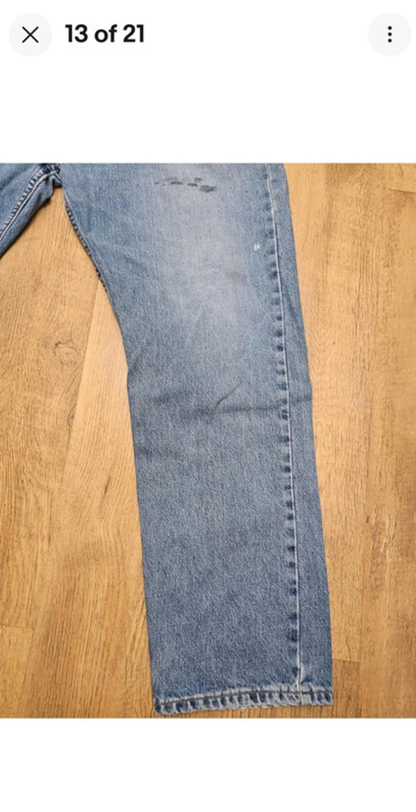 Levi's Vintage Orange Tab Blue Jeans 615 Straight Fit - W39/30L
