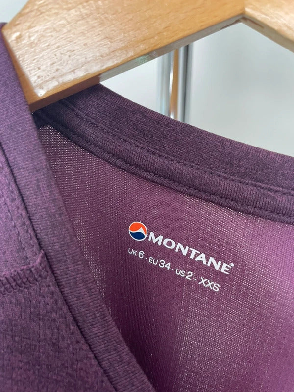 Montane Women’s Short Sleeve Activewear Hiking/Walking Casual Top/T-Shirt - UK 6
