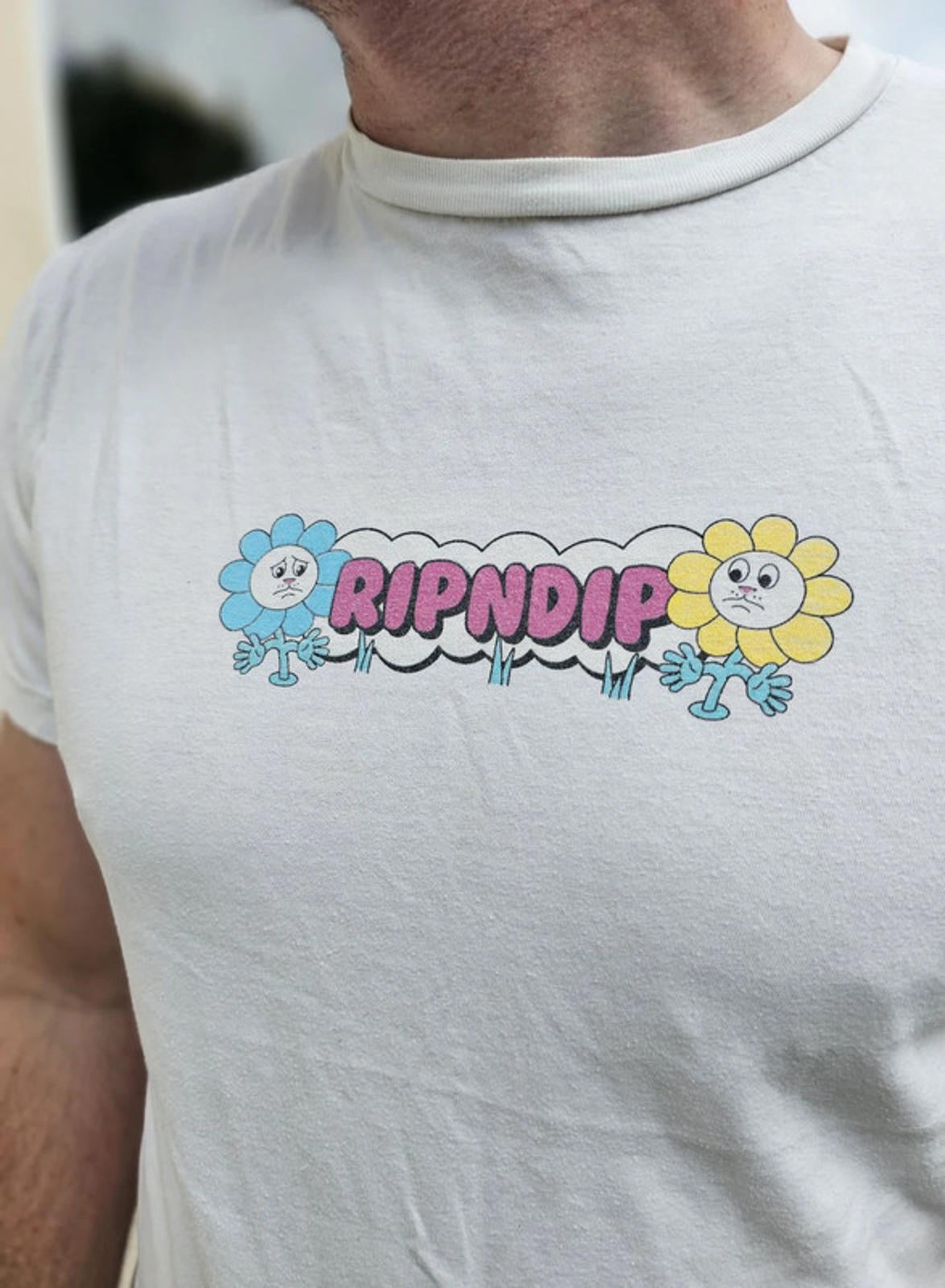 Ripndip Unisex Short Sleeve Nermal 'Where's my hug' Print T-Shirt - L/Large**