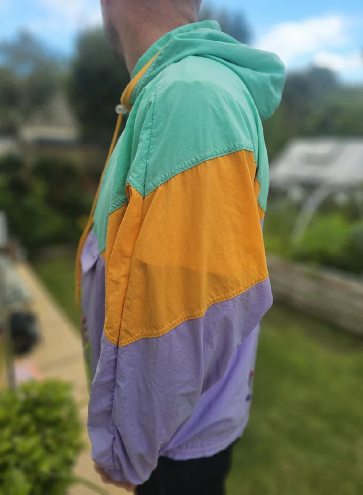 Vintage Adidas Crocodile Beach 1/2 Zip Windbreaker Track Jacket - XL/Extra Large