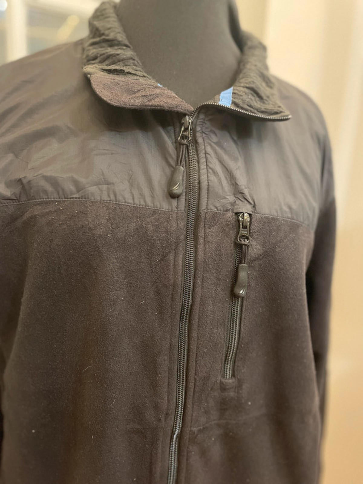 Vintage Nautica Full Zip Fleece Jacket - XL/Extra Large Warm Winter Autumn Sport Sailing
