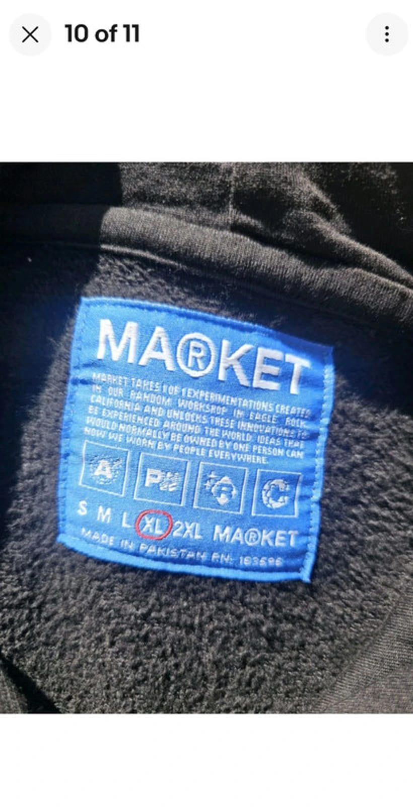 Brand New Market MKT Black Devil Hoodie - L/Large
