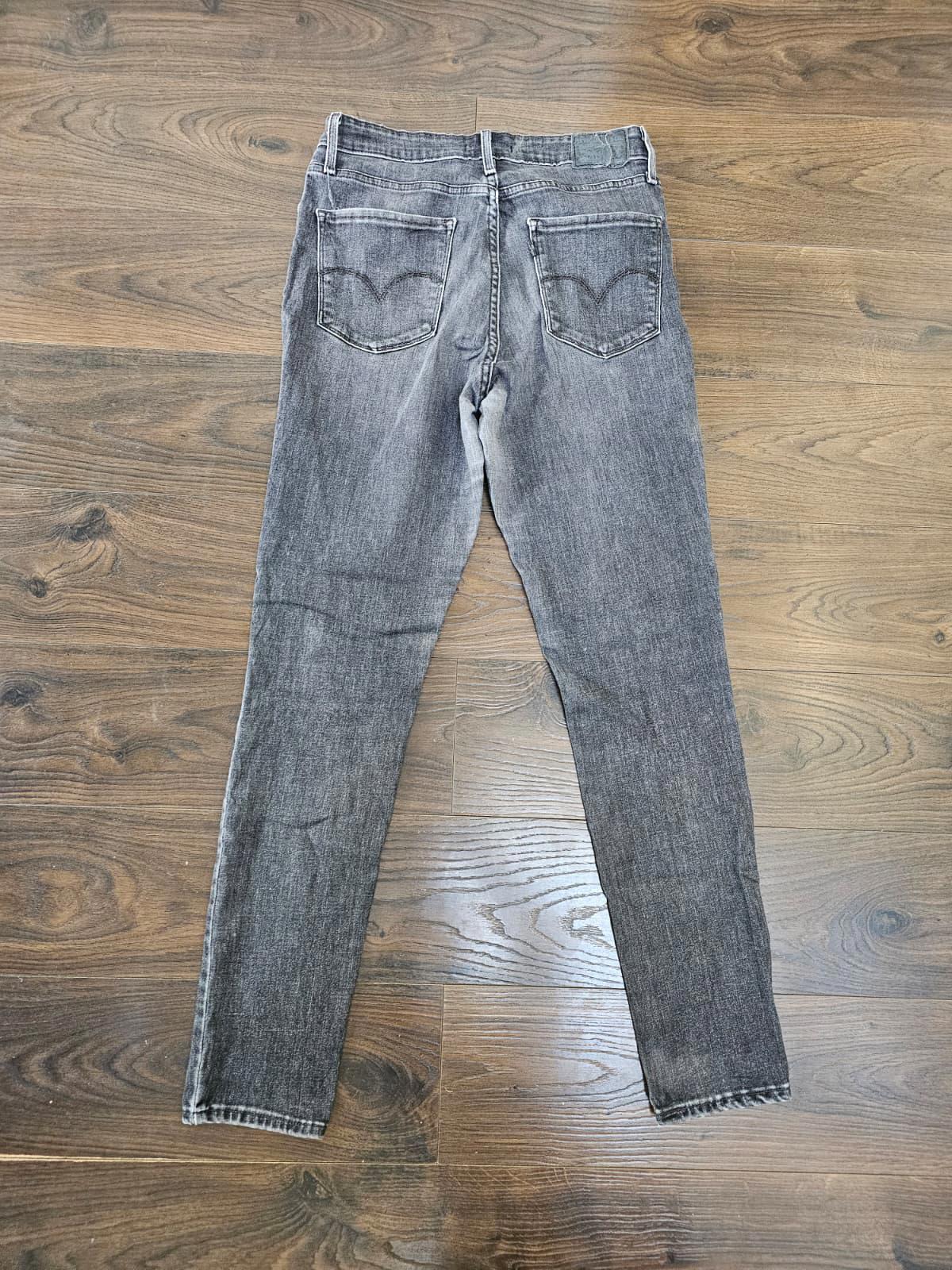 Levi's Womens Black Jeans 721 High Rise Skinny Fit W28/30L Denim