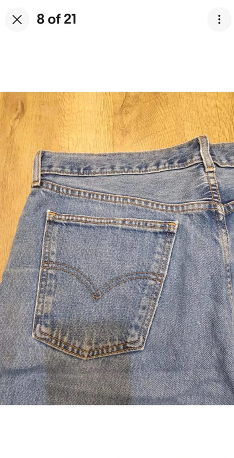Levi's Vintage Orange Tab Blue Jeans 615 Straight Fit - W39/30L