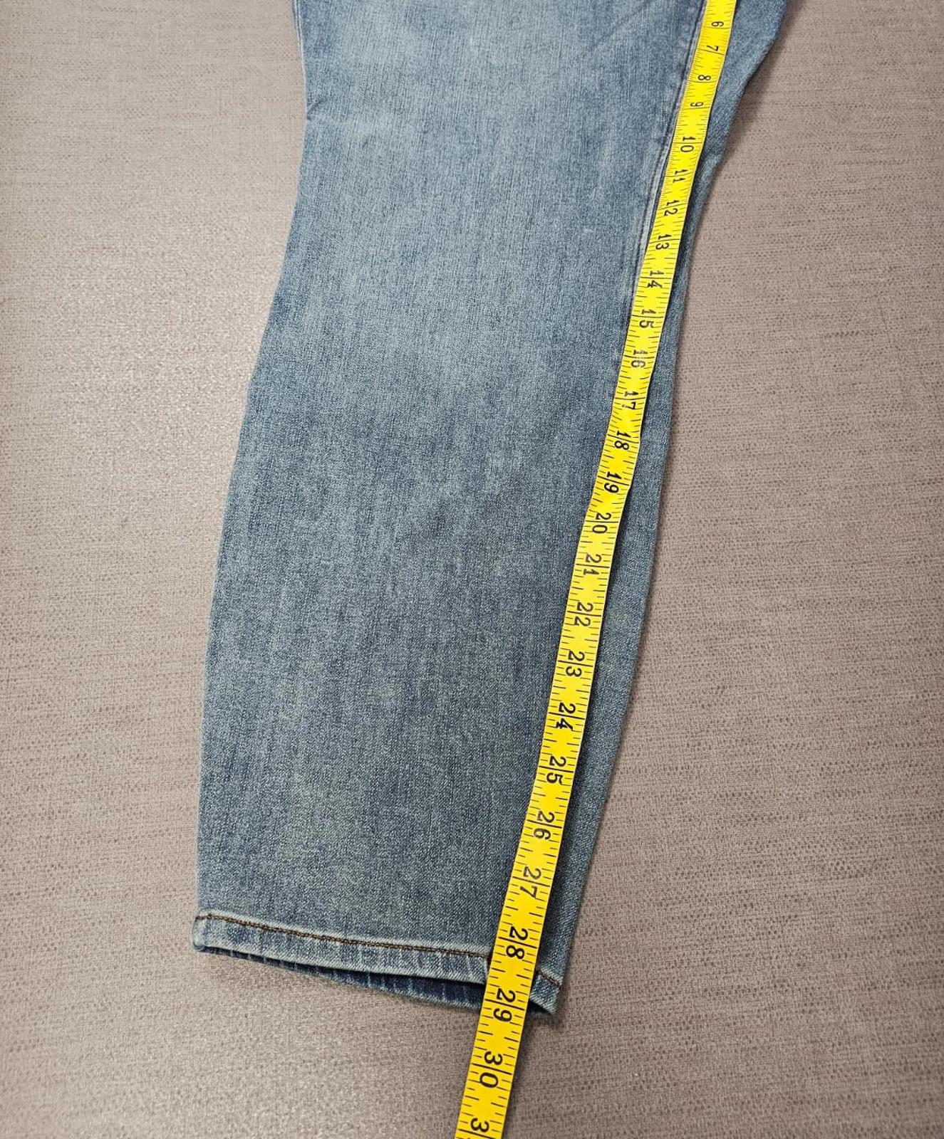 Lands End Women's Blue Denim Jeans Stretchy Waist - UK 26 - W40/29**