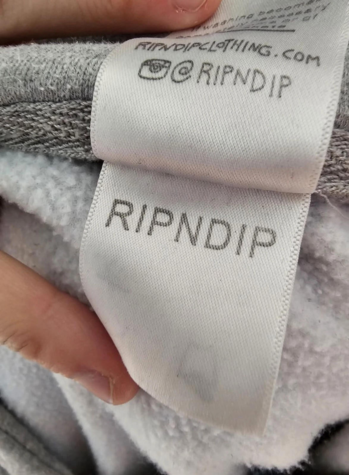 Awesome Grey RipnDip Hoodie Small/Medium S/M - Small/Medium