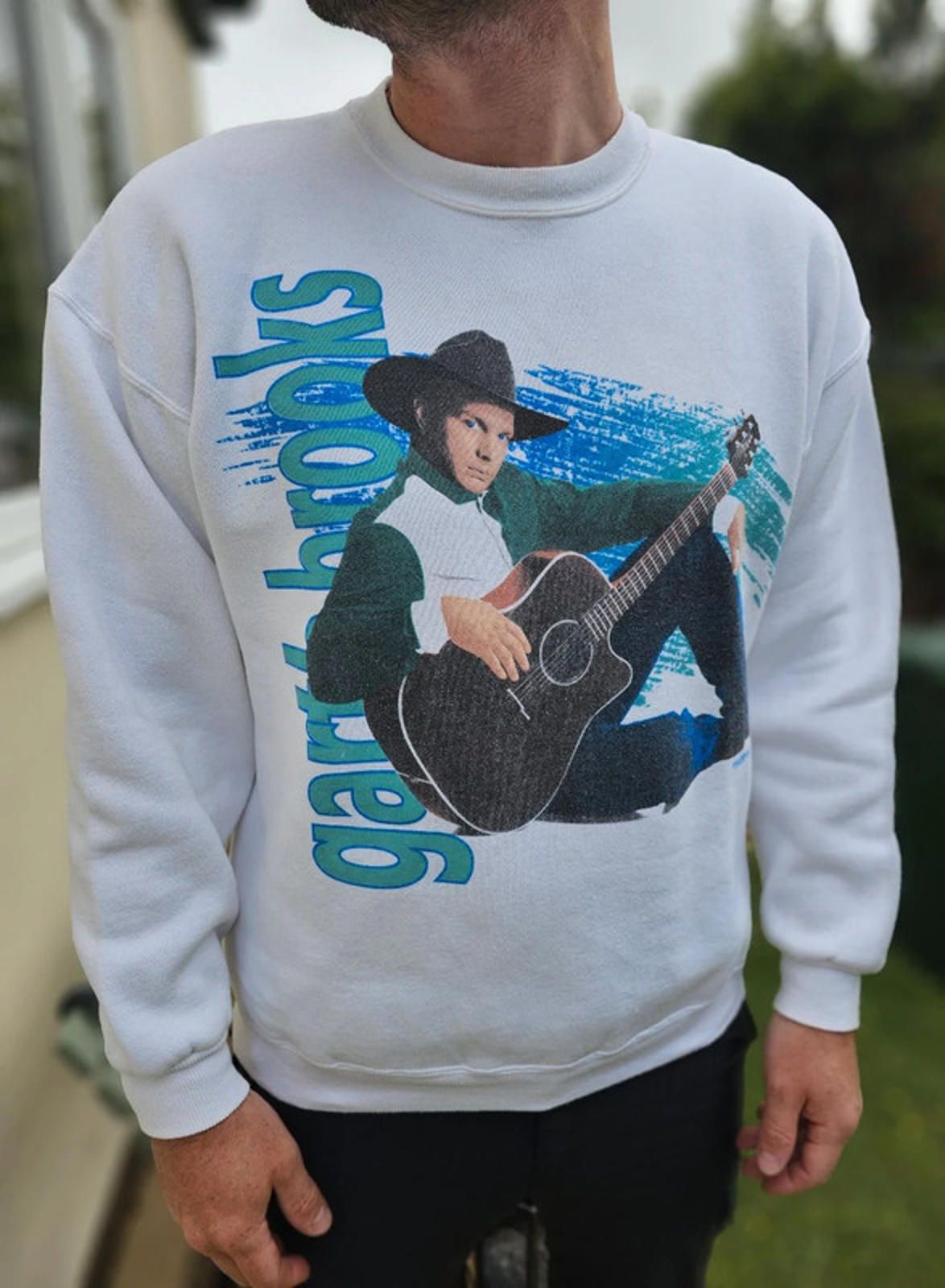 Rare Vintage 1992 Garth Brooks Pullover Jumper Sweatshirt - L/Large**