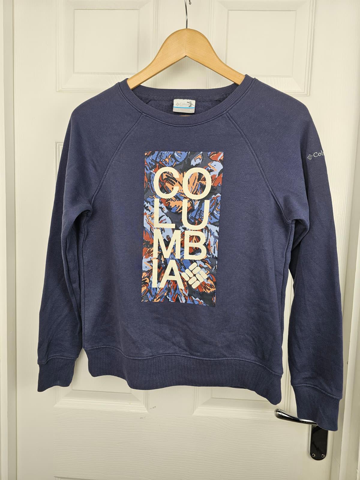 Columbia Womens Pullover Crew Neck Sweatshirt/Jumper - XS/Extra Small - Navy