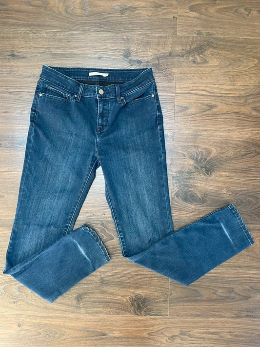 Levi’s Women’s 712 Slim Fit Blue Denim Jeans - W29/L30