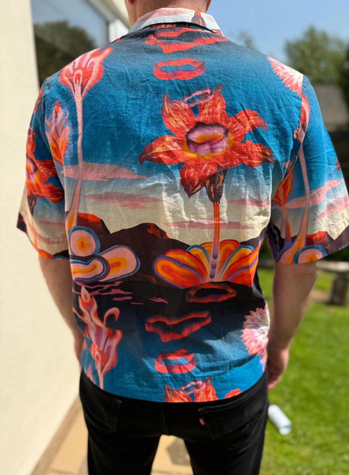 Brand New Mens EDWIN Japan Short Sleeve Floral Shirt RRP £130 - M/Medium*