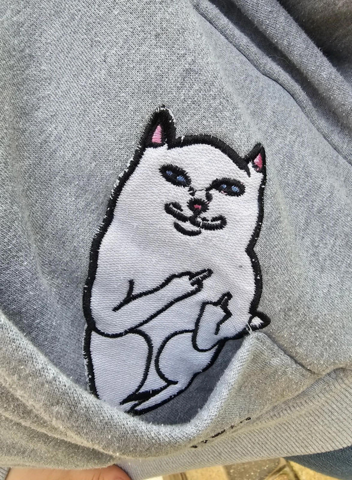 Awesome Grey RipnDip Hoodie Small/Medium S/M - Small/Medium