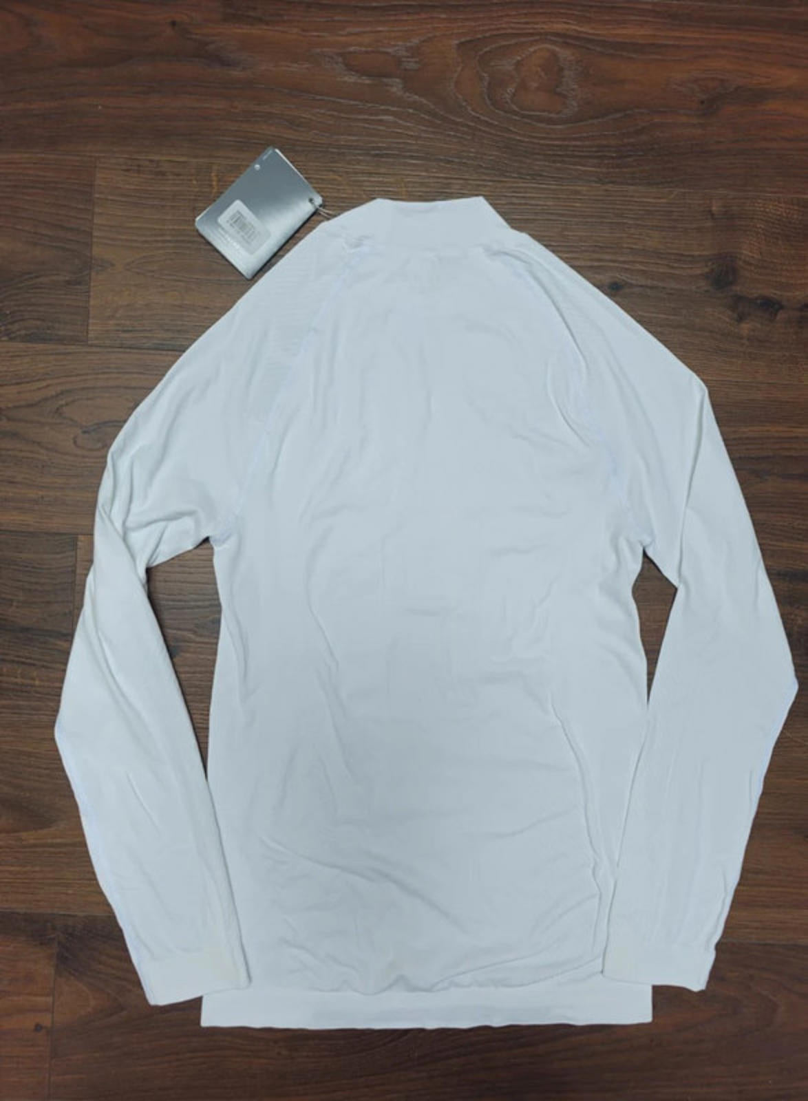 Mens FALKE White Ergonomic Sport System Warm Base Layer Long Sleeve Top-M/Medium