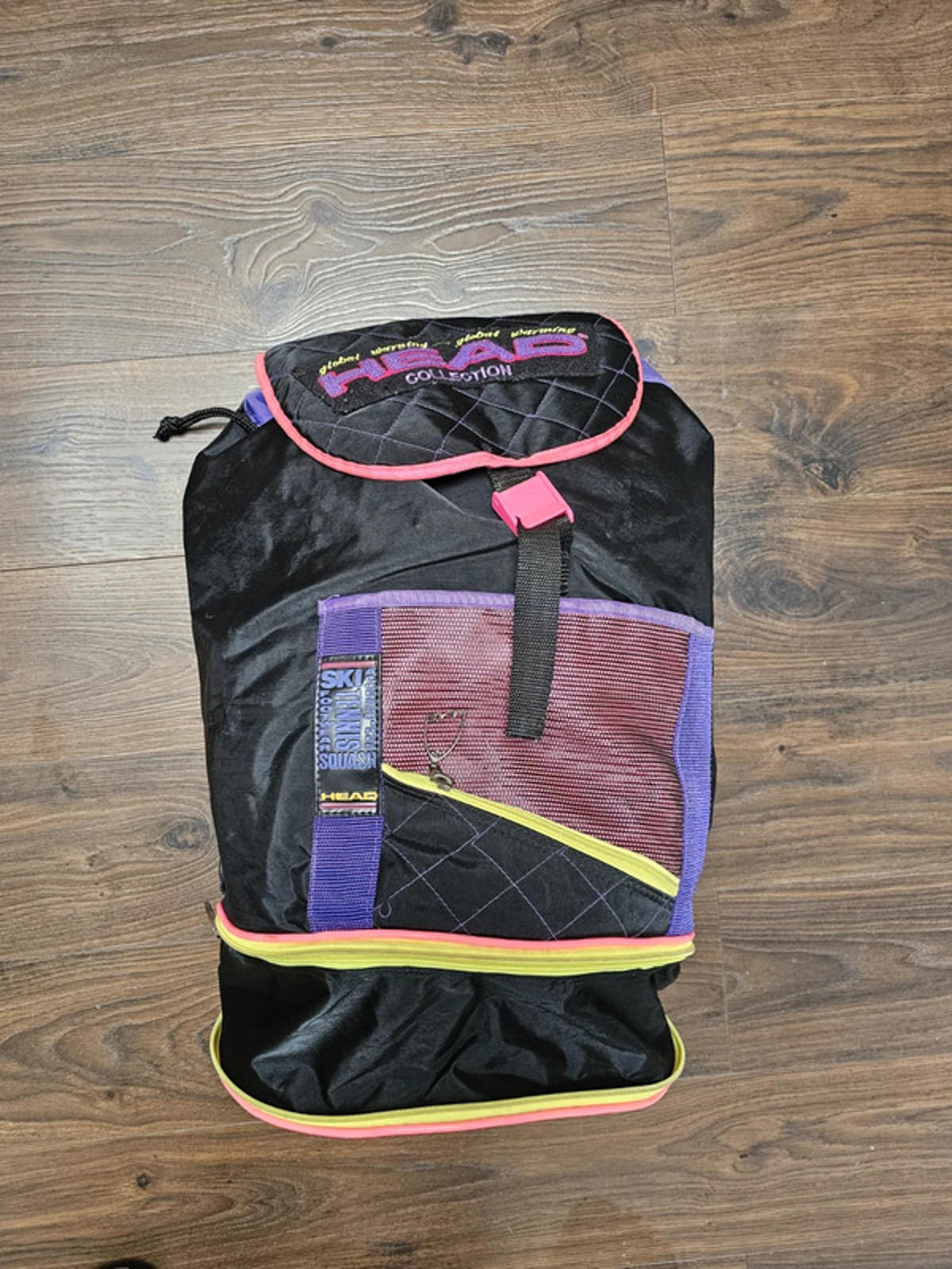 Vintage HEAD Global Warming Collection Backpack/Rucksack 80's/90's - Tennis