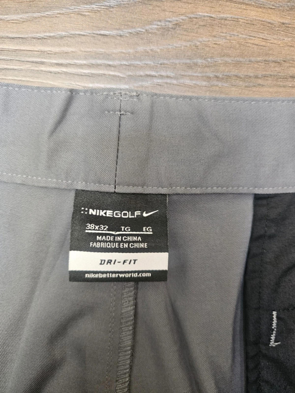 Mens Nike Dri-Fit Grey Golf Trousers - W38/L32
