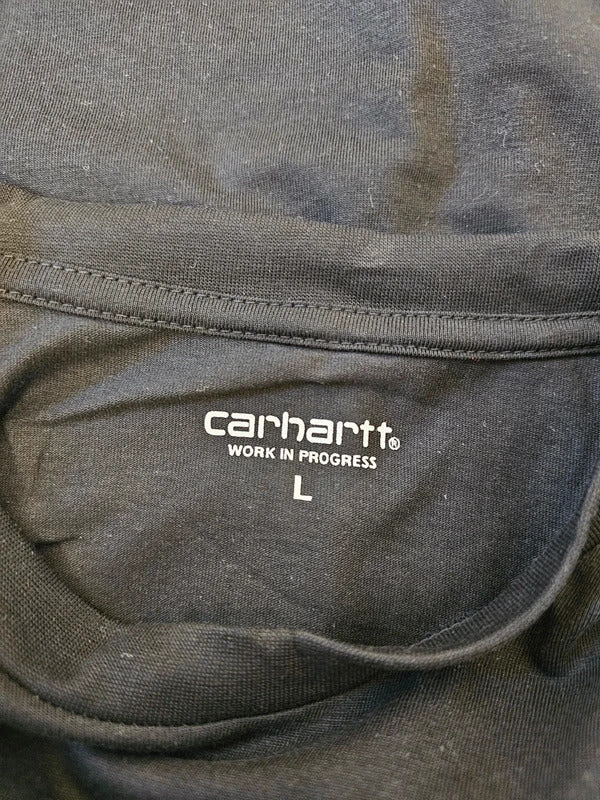 Carharrt WIP Gold Standard Short Sleeve Big Print Top/T-Shirt - L/Large - Black