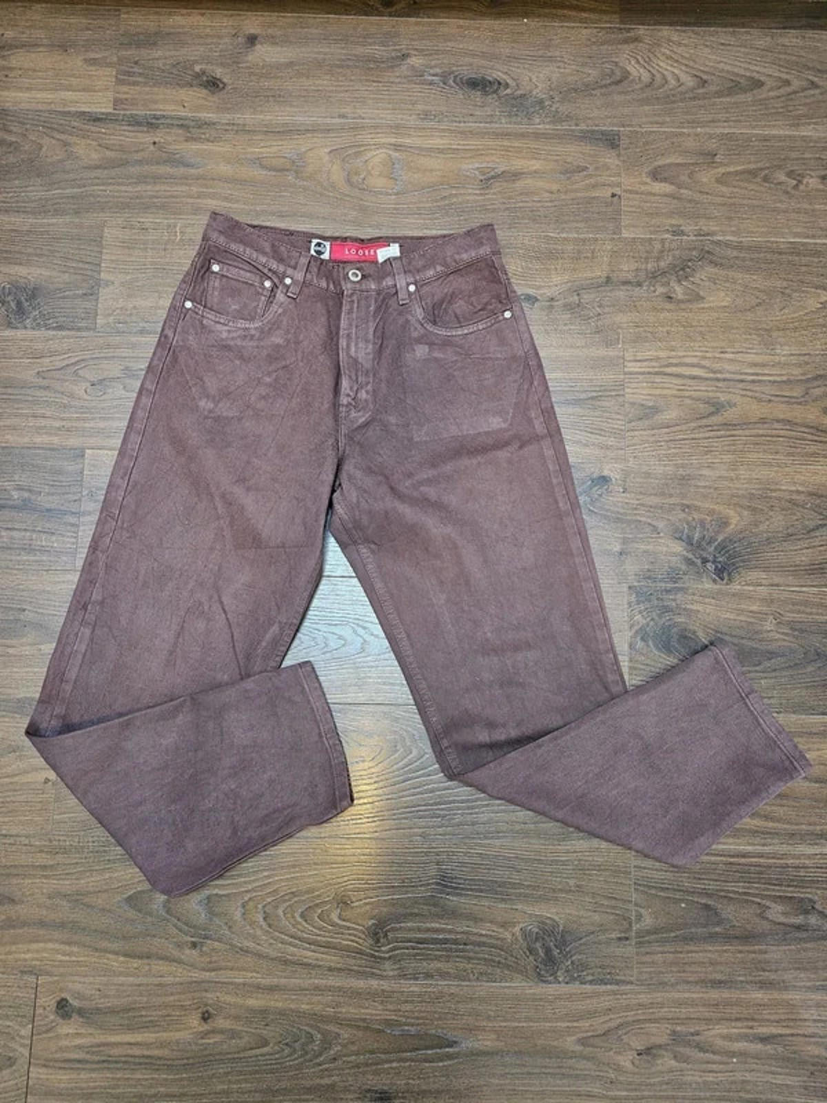 Levi's Womens Vintage Silvertab Brown Jeans Loose 11 JR M W31/32L Denim Trousers Bottoms 12