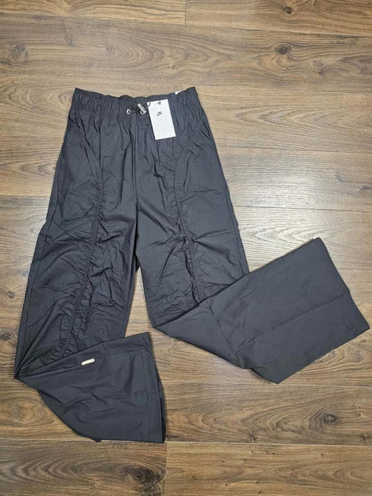 Nike Womens Icon Clash Black Ruched Woven Trousers/Pants - S/Small