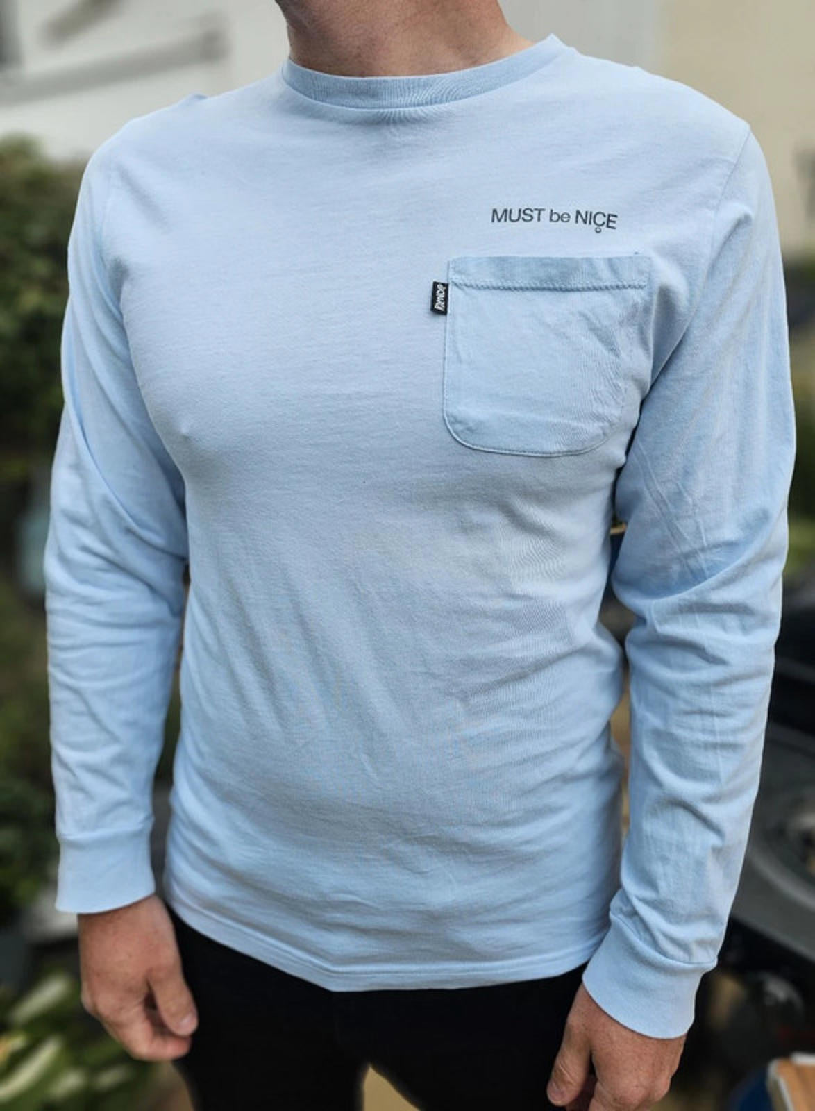 Ripndip Blue Long Sleeve Mother Nermal Print T-Shirt - M/Medium**
