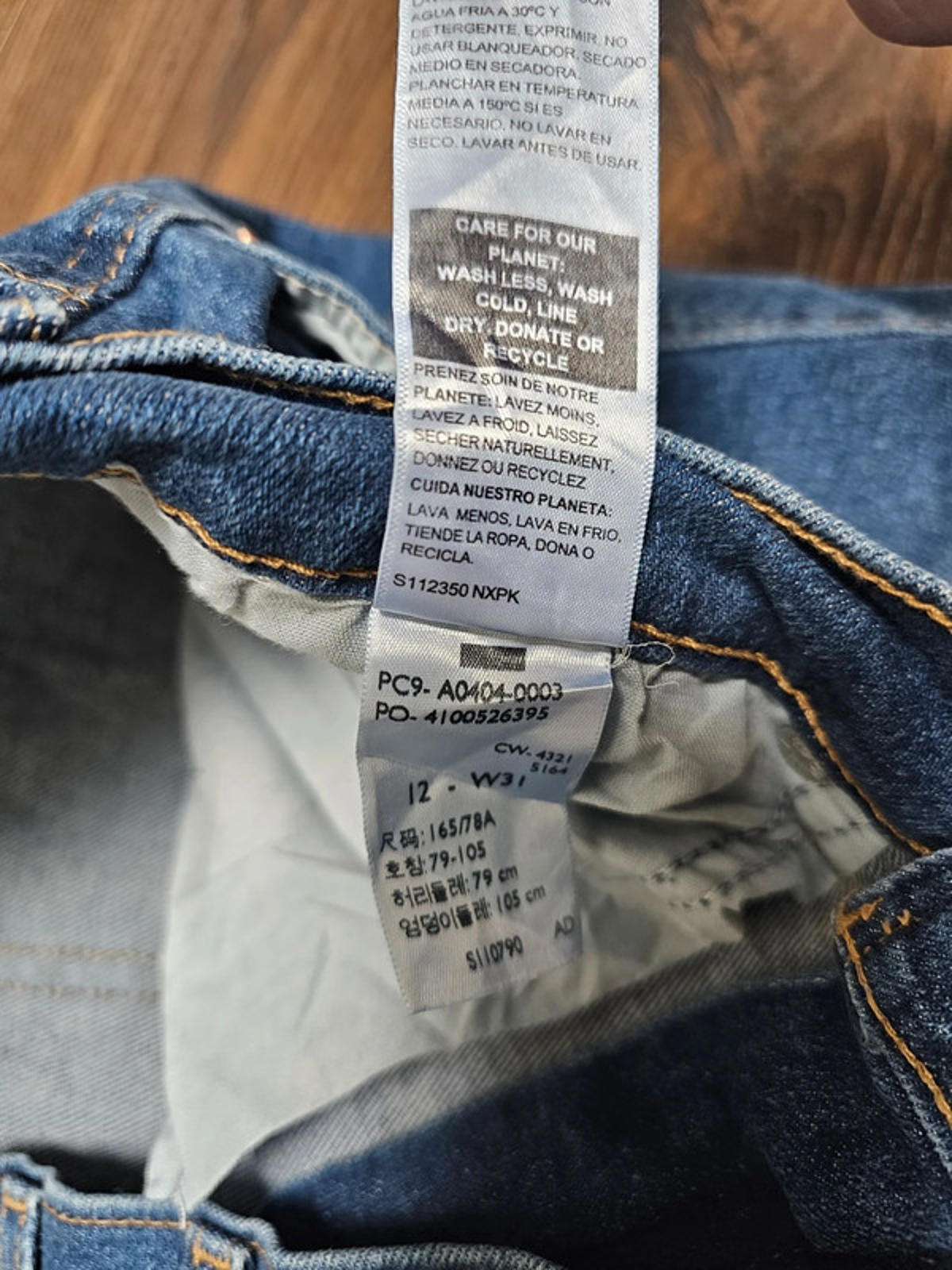 Levi's Womens Blue Jeans Heritage High Rise Straight W32/26L Denim Trousers