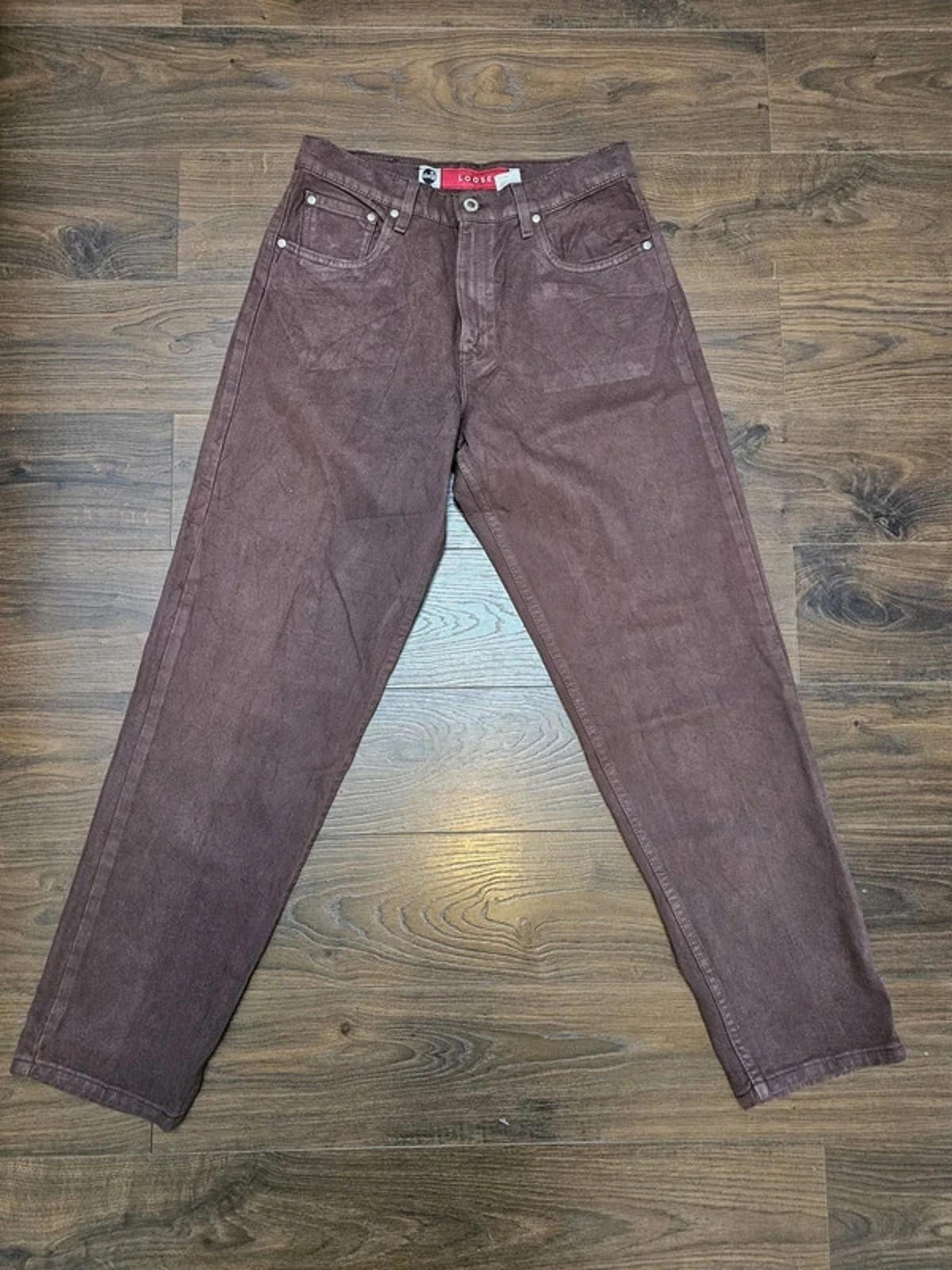 Levi's Womens Vintage Silvertab Brown Jeans Loose 11 JR M W31/32L Denim Trousers Bottoms 12