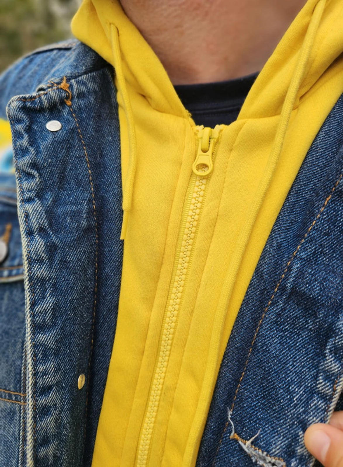 Rare Members Only X Nickelodeon X Sponge Bob Hoodie Denim Jacket - L/Large