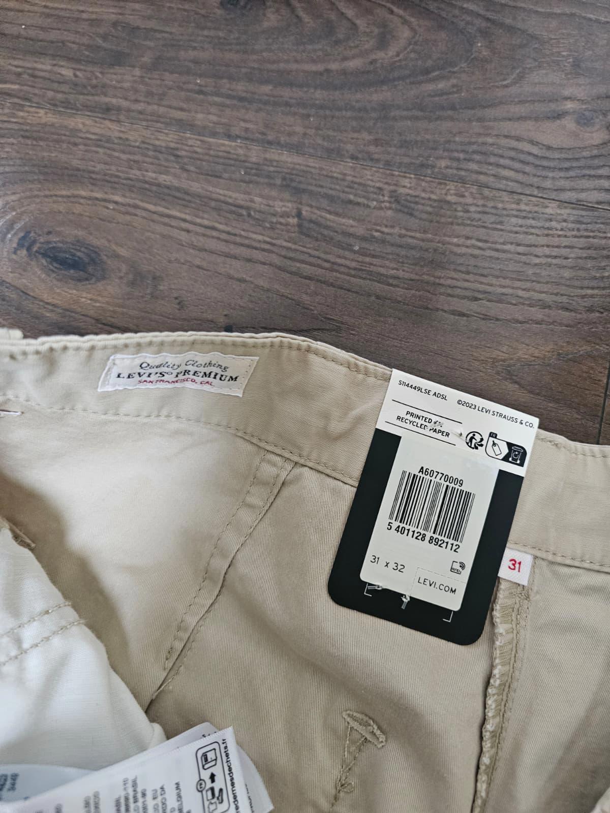 Levi's Womens Beige Cargo Trousers/Pants - W31/L32 - UK 12 - NWT - RRP £100