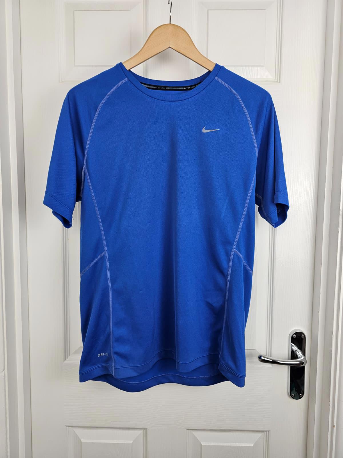 Mens Nike Miler Dri-Fit Short Sleeve Activewear/Casual Top/T-Shirt - M/Medium