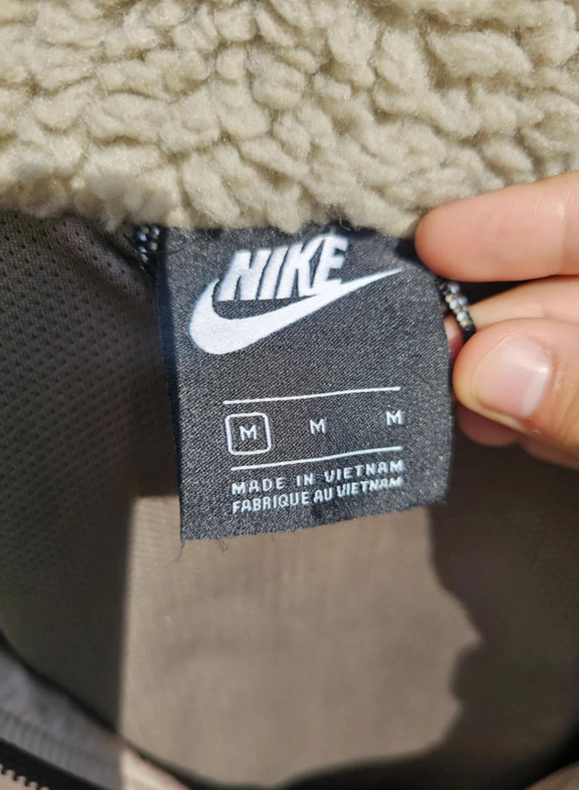 Nike Heritage Sherpa Fleece Body Warmer/Gillet Full Zip Jacket - M/Medium