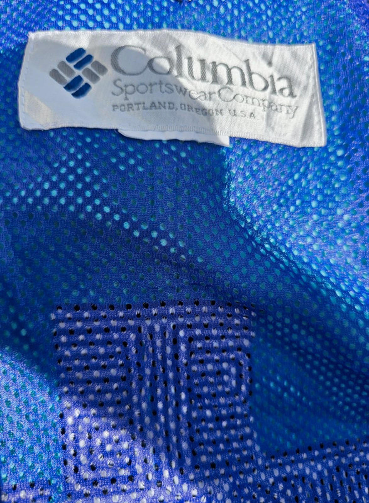 Vintage Columbia Tour De Sport Full Zip Windbreaker/Rain Jacket - L/XL