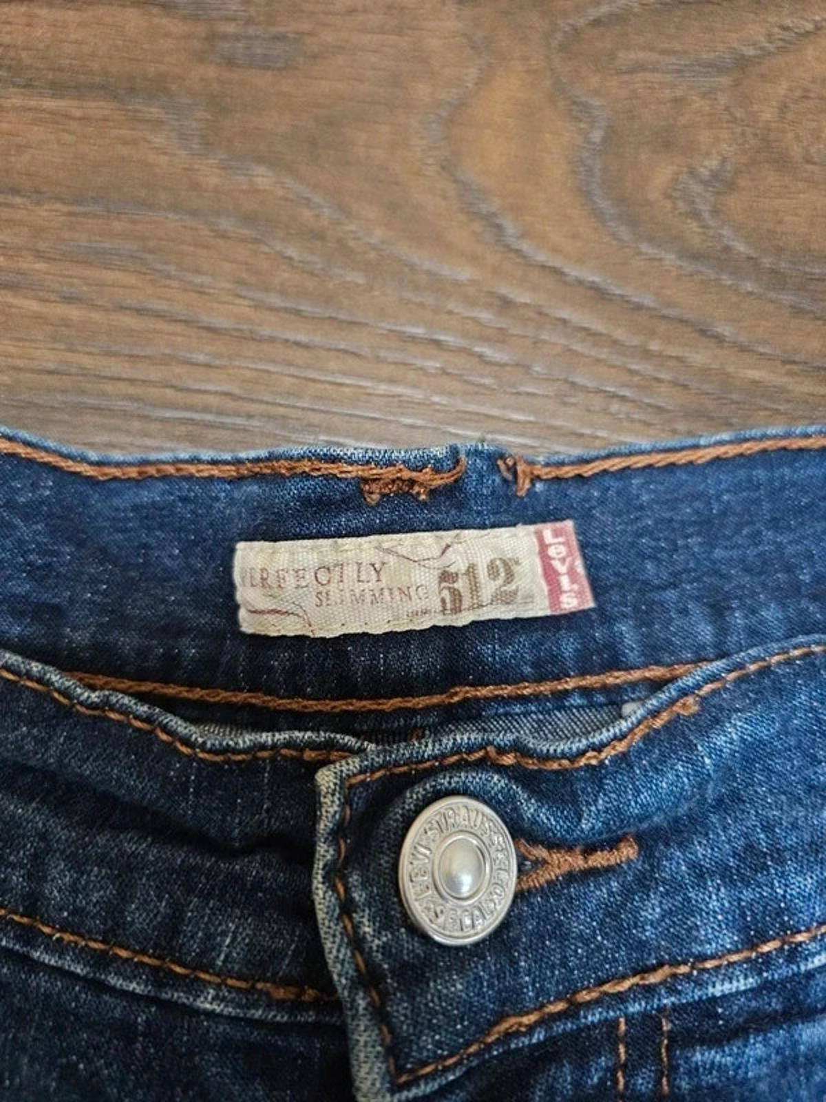 Levi's Womens Blue Jeans 512 Perfectly Slimming Slim Tapered W29/31L 10-12