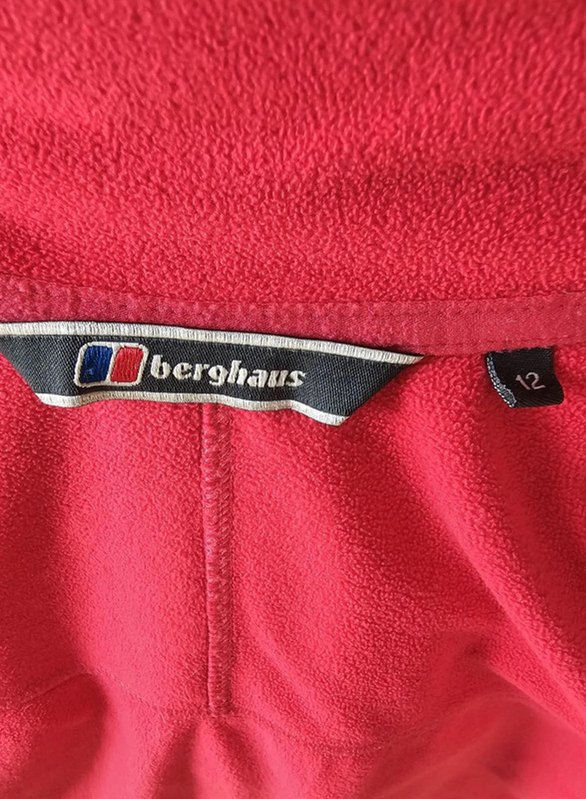Berghaus Womens Full Zip Red Fleece Jacket UK - UK 12