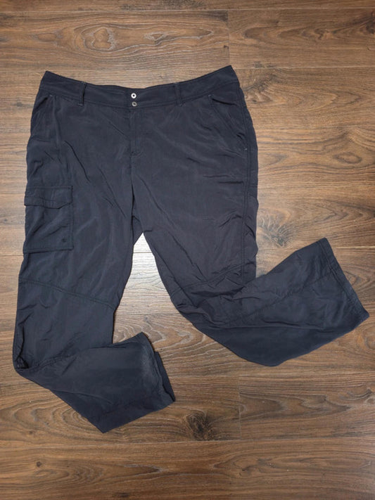 Columbia Omni-Shade Black Walking Pants/Trousers - 16 Regular/W39/L30 Hike Walk