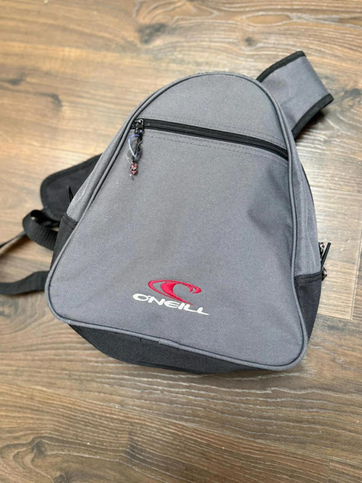 O'Neill Y2K 2000's Single Strap Backpack/Rucksack Shoulder Bag - Grey
