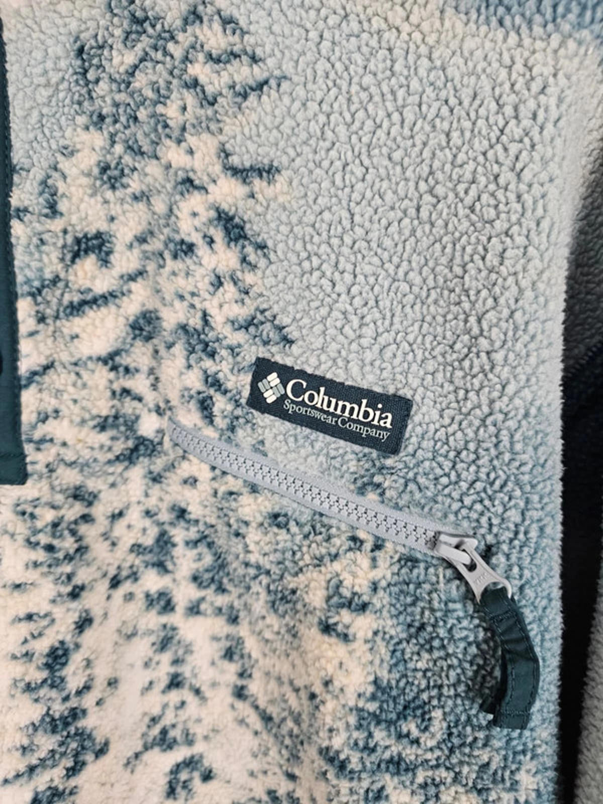 Columbia Womens Snap Button Pullover Sherpa Fleece Jumper - XL/Extra Large