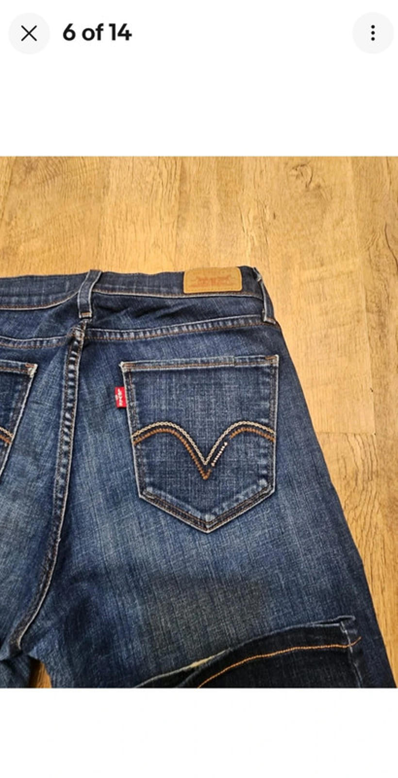 Levi's Womens Blue Jeans 529 Curvy Boot Cut Fit - W27/30L