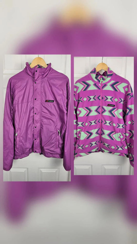 Berghaus Full Zip Reversible Windbreaker/Fleece Jacket - M/Medium - Unisex