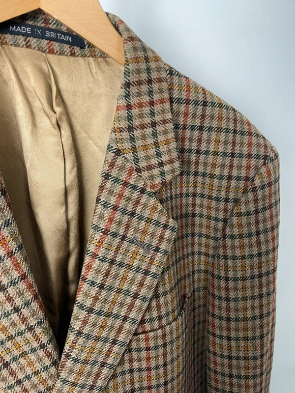 John G Hardy Made In Britain All Wool check Sports Jacket Country Blazer 42