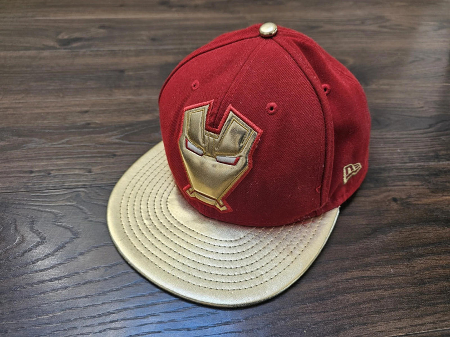 Awesome Rare New Era Iron Man Snap Back Hat Cap - 7.5 Marvel