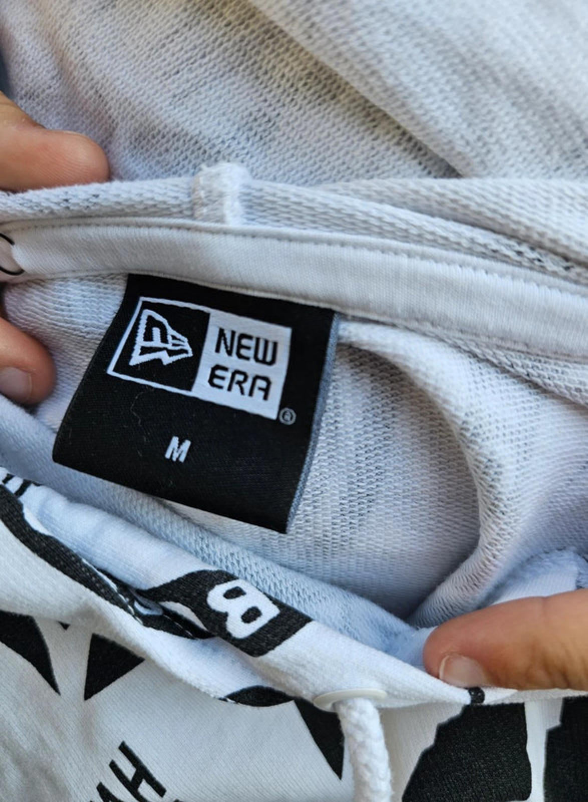 New Era X NBA Basket Ball Sport White Hoodie - M/Medium