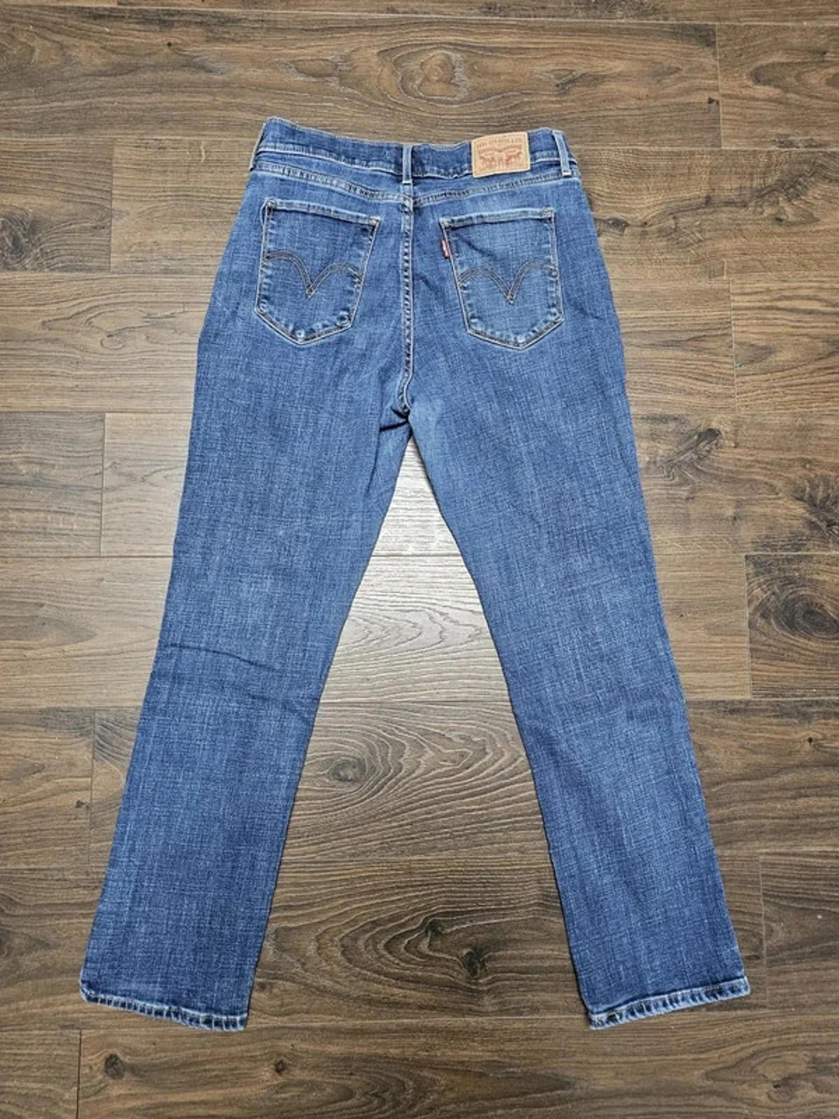 Levi's Womens Blue Jeans Classic Straight 6S W28/28L Denim Trousers Bottoms