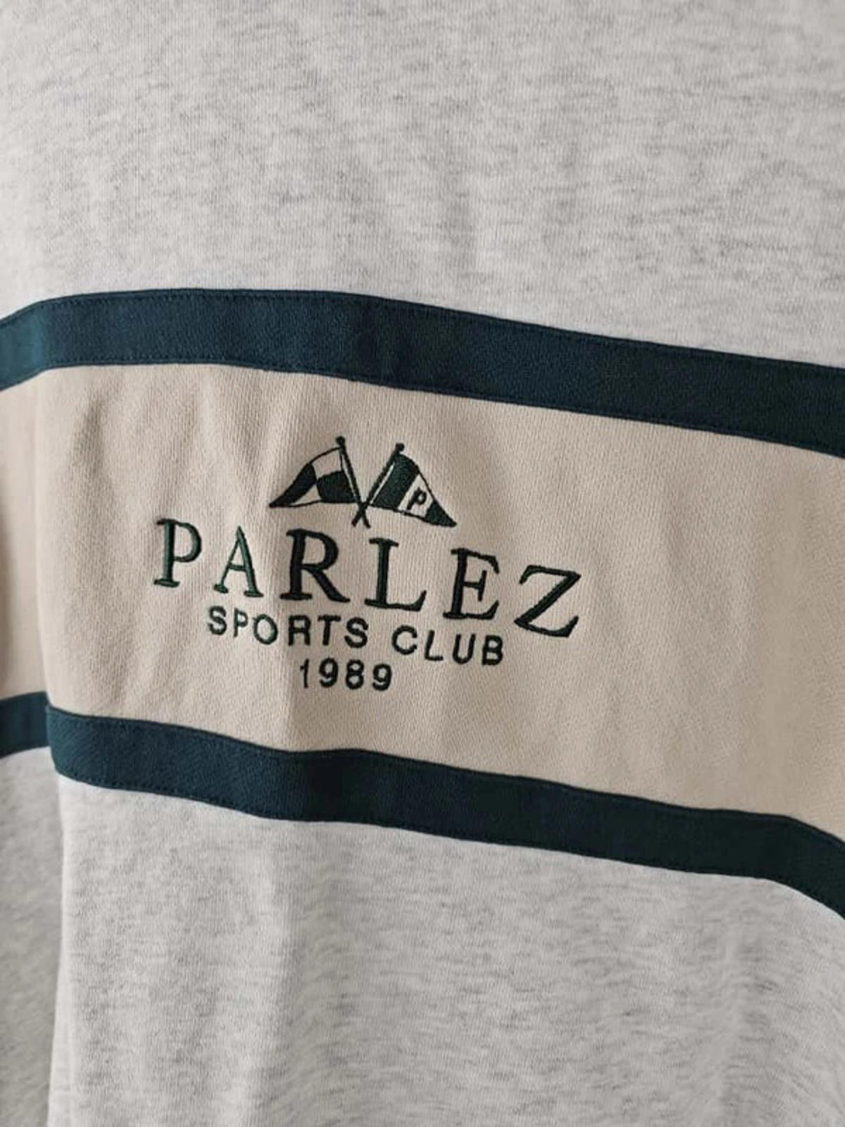 Parlez Sports Mens Grey Pullover Sweatshirt Crew Neck Jumper - M/Medium