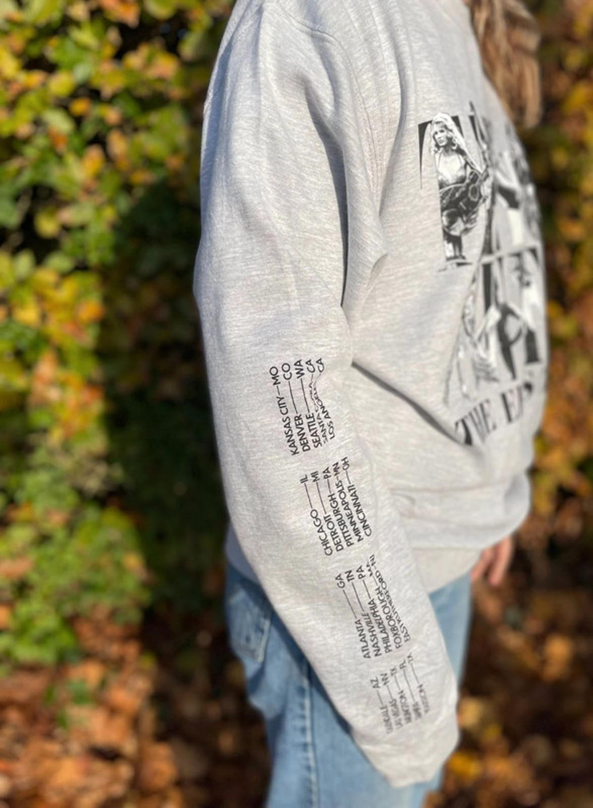 Taylor Swift 2023 The Eras Tour Pullover Grey Jumper/Sweatshirt Swifties-L/Large